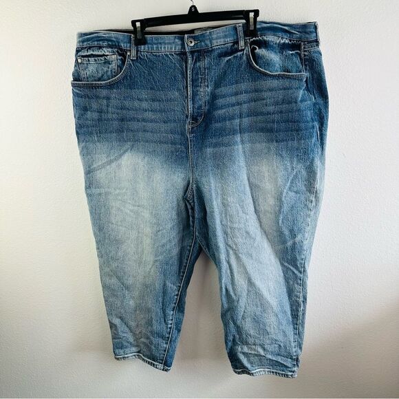 Torrid Button Fly Cropped Jeans Size 28W Short - Picture 1 of 3
